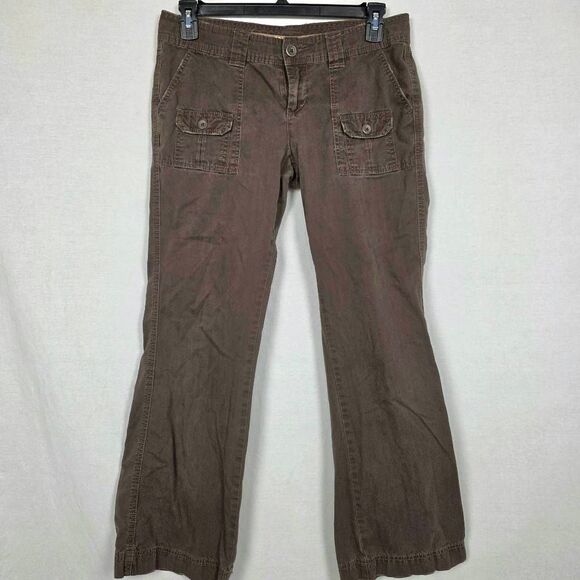 Maurices Vintage Cargo Pants Brown Size 9/10 Cotton - Picture 1 of 8
